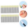 DEARMAMY 50pcs Disposable Mascara Brush Lash Wands Bristle Hair Brush for Eyelash Extensions Eyebrow Spoolie Soft Nylon Bristles Travel Makeup Tool view 2