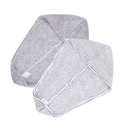 Beaupretty 2pcs Fast-Drying Hair Towels for Women Soft Fleece Hair Caps Super Absorbent Shower Towels Lightweight for Home Travel Gym Pool Use