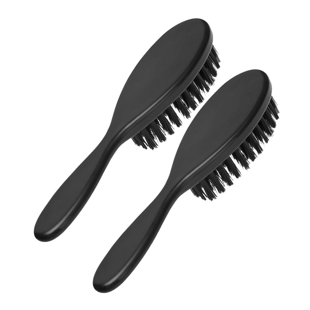 DEARMAMY 2pcs Men's Grooming Essential Soft Bristle Hair Comb Beard Styling Tool Dandruff and Oil Control Facial Hair Brush Beard Combs Mustache Brush Grooming Kit Travel Friendly Styling