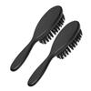 DEARMAMY 2pcs Men's Grooming Essential Soft Bristle Hair Comb Beard Styling Tool Dandruff and Oil Control Facial Hair Brush Beard Combs Mustache Brush Grooming Kit Travel Friendly Styling view 1