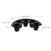 Beatifufu 9pcs Soak off Nail Removal Bowls Five-finger Design for Even Soaking Stylish Colors Rosy Essential Manicure Tool for Acrylic and Dip Powder Removal view 2
