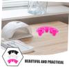 Beatifufu 9pcs Soak off Nail Removal Bowls Five-finger Design for Even Soaking Stylish Colors Rosy Essential Manicure Tool for Acrylic and Dip Powder Removal view 3