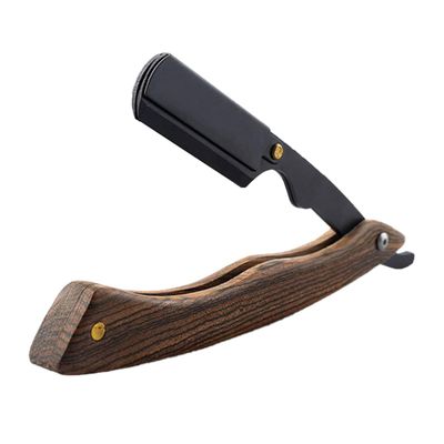 DEARMAMY Portable Foldable Shaver Ergonomic Handle Stainless Steel Beard Trimming Tool for Precision Shaving Suitable for Men and Eyebrow Trimming
