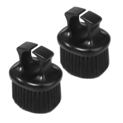 BELLIFFY 2pcs Portable Beard Grooming Brush Retro Oil Brush for Men Material Easy to Hold Ring Design for Hair Salons and Personal Grooming