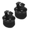 BELLIFFY 2pcs Portable Beard Grooming Brush Retro Oil Brush for Men Material Easy to Hold Ring Design for Hair Salons and Personal Grooming view 1