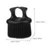 BELLIFFY 2pcs Portable Beard Grooming Brush Retro Oil Brush for Men Material Easy to Hold Ring Design for Hair Salons and Personal Grooming view 4