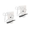 Beaupretty 8pcs Stainless Steel Beard Scissors Trimming Tools Includes Pointed and Round Scissors White Leather Pouch and Small Comb for Grooming and Nose Hair Care view 1