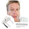 Beaupretty 8pcs Stainless Steel Beard Scissors Trimming Tools Includes Pointed and Round Scissors White Leather Pouch and Small Comb for Grooming and Nose Hair Care view 4