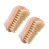 FOMIYES 2pcs Foot Cleaning Brush Pumice Stone and Boar Bristle for Dead Skin Exfoliation and Nail Care Ergonomic Design for Comfortable Grip and Foot Treatment view 1