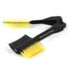 Ipetboom 3pcs Foldable Eyebrow Comb and Eyelash Curler Double Headed Portable Eyebrow Brush Yellow Red for Easy Grooming The Go view 4