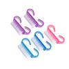 CALLARON 5-Pack Small Horn Dust Brushes for Cleaning and Manicure Sturdy Nail Scrub Brushes for Home and Professional Use Random Color view 1