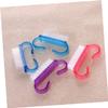 CALLARON 5-Pack Small Horn Dust Brushes for Cleaning and Manicure Sturdy Nail Scrub Brushes for Home and Professional Use Random Color view 3