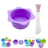 SOESFOUFU 1set Silicone Wax Melting Container Mixing Bowl and Scraper Foldable Face Mask Bowl for Home and Salon Use - Inner Pot view 4