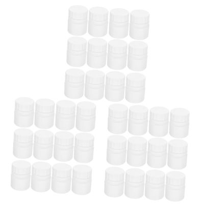 Luxshiny 3sets Screw Cap Empty Powder Bottles Compact Medicine Containers for Travel 12pcs*3