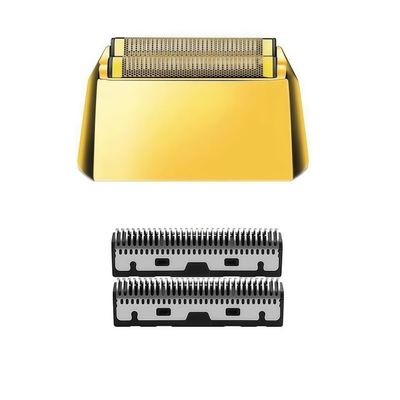 aqinsfai Replacement Blade Foil Cutter Head. Compatible for Kemei KM-2028 Electric Shaver - Precision Shaving Razor Parts Accessories(Gold Set)