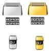 aqinsfai Replacement Blade Foil Cutter Head. Compatible for Kemei KM-2028 Electric Shaver - Precision Shaving Razor Parts Accessories(Gold Set) view 2