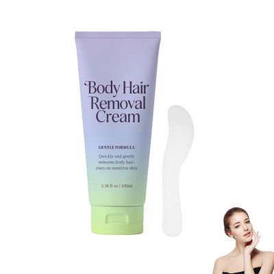 Body Hair Removal Cream with Spatula Applicator,Hair Removal Cream for Women&Men,forFacial&Body,Safe Gentle Formula(1)