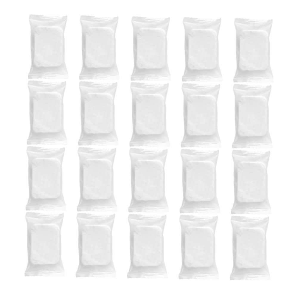 Happyyami Compressed Makeup Pads 100-Count Non-Woven Facial Cleansing Pads Thick Pearl Pattern Makeup Remover for Skin Types for Travel and Daily Use