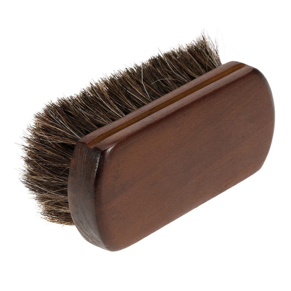 CALLARON Beard Brush Horsehair Oil Mustache Shaving Bristle Barber For Men Shave Brush Facial Tools Cleaning Brush Broken Hair Brush Men Daily Tool Multipurpose Brush Wood