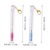 Happyyami 4pcs Portable Eyelash Brush Keychain Lightweight Lash Makeup Tube for Easy Storage Separation of Eyelashes for Mascara Application and Brow Grooming view 3