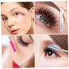 Happyyami 4pcs Portable Eyelash Brush Keychain Lightweight Lash Makeup Tube for Easy Storage Separation of Eyelashes for Mascara Application and Brow Grooming view 4