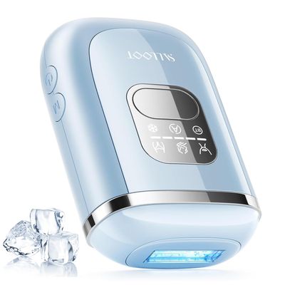 IPL Laser Hair Removal for Women, Dual Pulses 78W Powerful 22J, 39F Sapphire Ice-Cooling, Painless, Permanent Epilator Mini Hair Removal Device at Home for Bikini, Face, Legs, Armpits, Travel, Corded