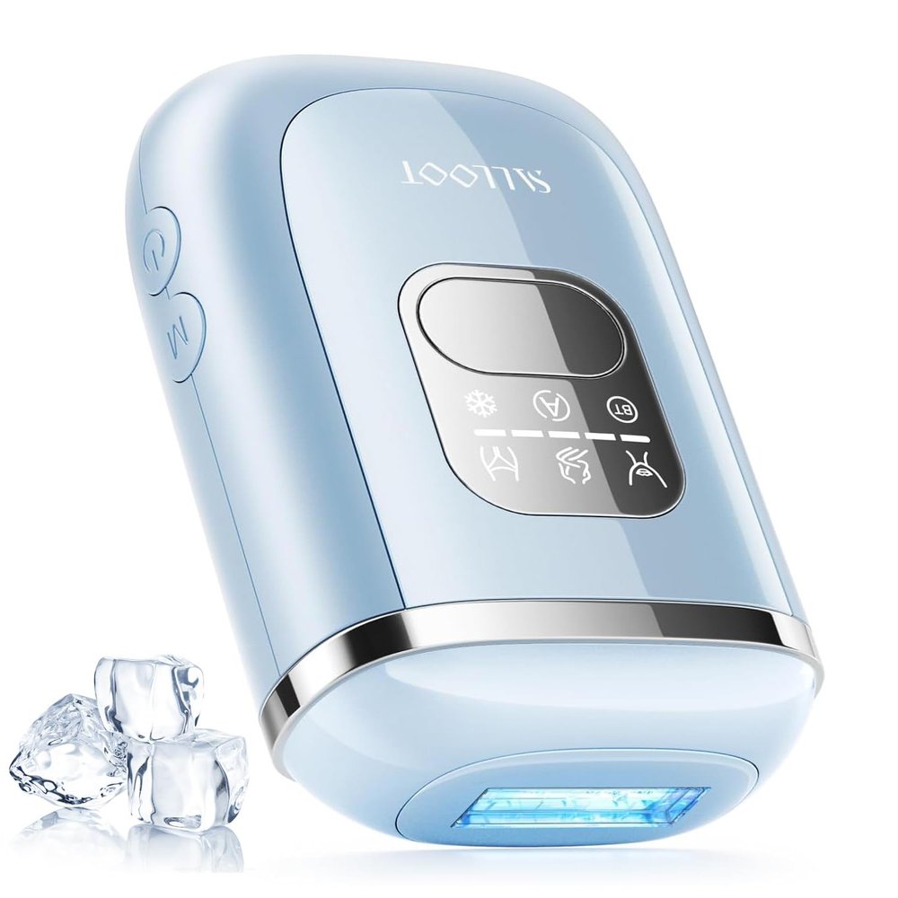 IPL Laser Hair Removal for Women, Dual Pulses 78W Powerful 22J, 39F Sapphire Ice-Cooling, Painless, Permanent Epilator Mini Hair Removal Device at Home for Bikini, Face, Legs, Armpits, Travel, Corded