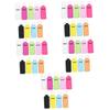 Healeved 45pcs Vibrant Lipstick Cover Keyring Protective Holder for Lipstick Gloss Balm Keychain Compact Accessory view 1