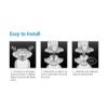 HQ9 Razor Blade Replace Compatible for PhilipsCompatible for Norelco HQ9070 HQ9080 HQ8240 HQ8155 HQ8270 HQ8260 HQ8160 PT920Shaver(6pcs) view 4