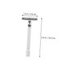HONMEET 1set Manual Beard Shaver Double-edged Safety Razor Brush for Men Grooming Travel view 2