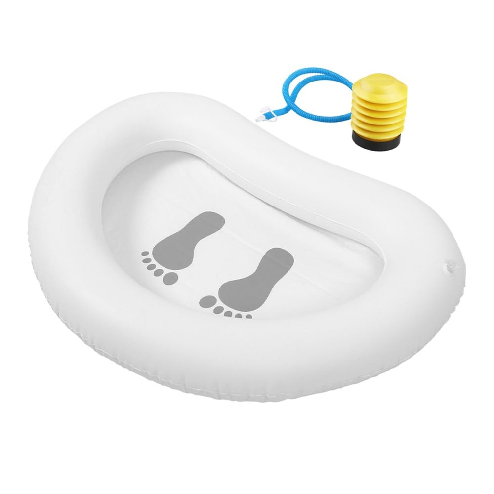 BESPORTBLE Multi-Functional Inflatable Foot Bath Wash Basin Foot Cleaner for Beach Pool Entry