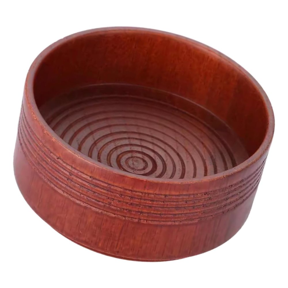 ERINGOGO Wooden Shaving Bowl for Men Durable Vintage Design Ergonomic Shaving Tool Compact and Versatile Grooming Accessory