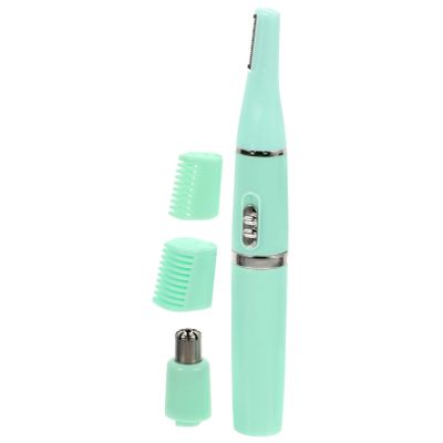 NOLITOY 1pc Electric Eyebrow Trimmer USB Rechargeable Function Ergonomic Design for Easy Hair Removal Safe and Convenient Brow Grooming Tool Green