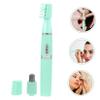 NOLITOY 1pc Electric Eyebrow Trimmer USB Rechargeable Function Ergonomic Design for Easy Hair Removal Safe and Convenient Brow Grooming Tool Green view 4
