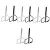 VICASKY 4sets Professional Stainless Steel Nose Hair Scissors Grooming Scissors for Men Women Eyebrow Trimming Tools 2pcs*4 view 1