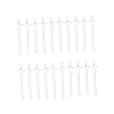 Baluue 20pcs Disposable Nasal Hair Wax Rods Eco-friendly Plastic Wax Sticks for Hair Removal Smooth Surface Applicators for Nose and Eyebrow Use