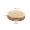 Alipis Luxurious Bristle Shower Bath Brush for Body Scrubbing Natural Wood Body Washing Brush view 2