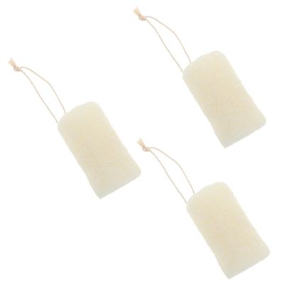 Baluue 3pcs Natural Loofah Bath Towel Body Scrubber Organic Luffa for Exfoliating Cleaning