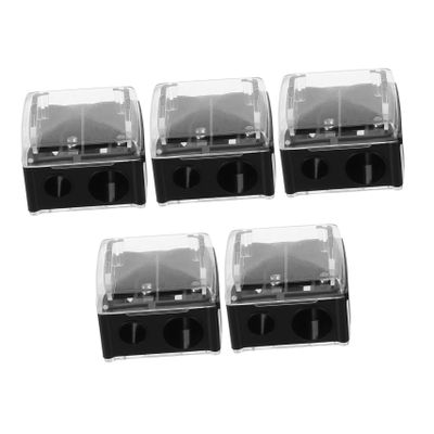 NIYANGLE 5pcs Dual Makeup Pencil Sharpener Portable Efficient for Eyeliner Lip Liner Compact Design for Women for Home Travel Reusable Cosmetic Tool
