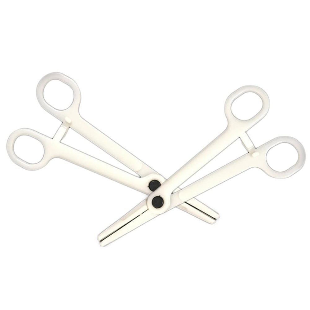 OSOLADY 25pcs Body Piercing Tools Plastic Piercing Clamps Diagonal Pliers Disposable High Strength for Tongue Belly Eyebrows