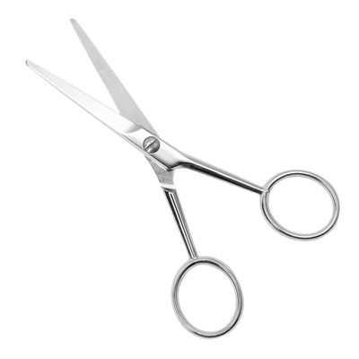 PartyKindom Stainless Steel Non-Slip Scissors for Men Precision Trimming Scissors Teeth for Beard Grooming Small Grooming for Facial Hair