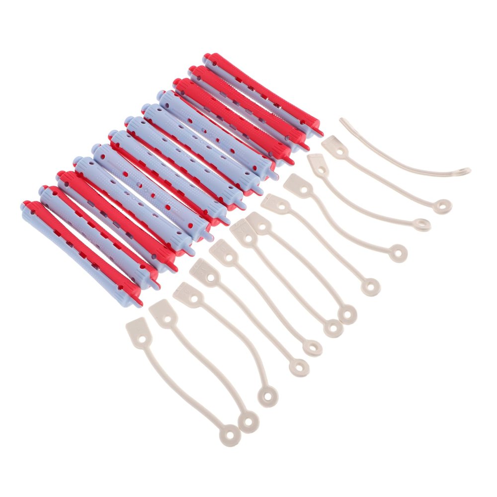 DEARMAMY 12pcs Cold Wave Hair Curling Rods for Men and Women Flexible Plastic Perm Rods for Long and Short Hair Styling Fast Curling Home Salon Use