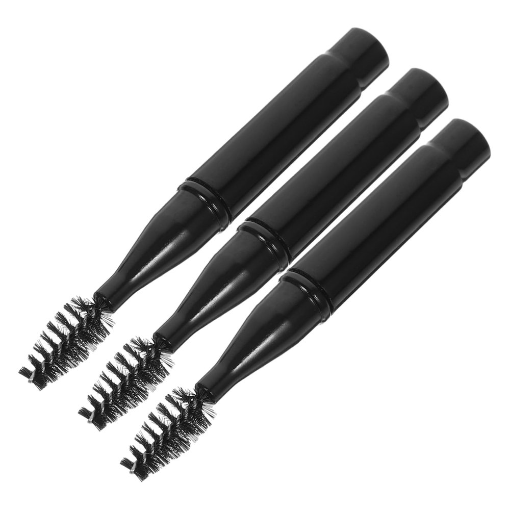 HONMEET 3pcs Eyebrow Brushes Eyelash Wands with Cover Portable Makeup Applicators for Eyebrows and Eyelashes Compact and Convenient for Travel to Clean