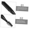HONMEET 3pcs Eyebrow Brushes Eyelash Wands with Cover Portable Makeup Applicators for Eyebrows and Eyelashes Compact and Convenient for Travel to Clean view 2