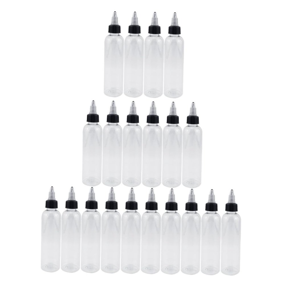 Alipis 20Pcs Hair Dye Applicator Bottles, Plastic Squeeze Containers 120ml