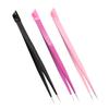 Healeved 15pcs Multi-use Nail Art Tweezers Dual-ended Precision Tweezers for Nail Stickers Eyelash Extensions and Crafts view 3