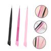 Healeved 15pcs Multi-use Nail Art Tweezers Dual-ended Precision Tweezers for Nail Stickers Eyelash Extensions and Crafts view 4