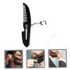 FOYTOKI Folding Pocket Comb with Keychain and Mirror Lightweight Travel Beard Comb for Men Fine Tooth Design for Easy Grooming and Styling Portable and Durable Travel Accessory view 3