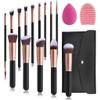 14 makeup brush sets, 5 large and 9 small makeup brush tools, makeup brushes view 1
