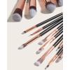 14 makeup brush sets, 5 large and 9 small makeup brush tools, makeup brushes view 3
